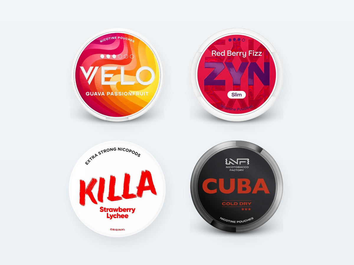 Nikotínové vrecúška: VELO, ZYN, Killa, Cuba