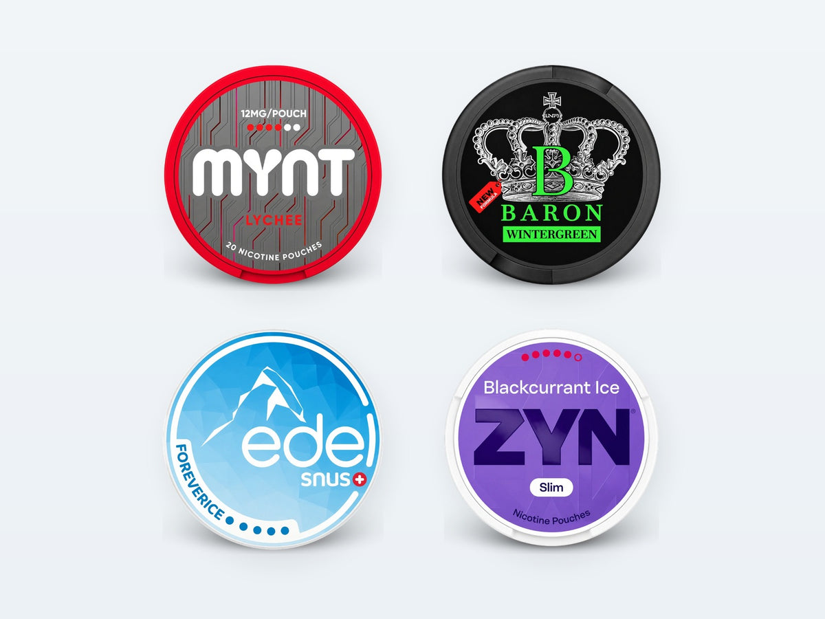 Nikotínové vrecúška: MYNT, Baron, Edel, ZYN