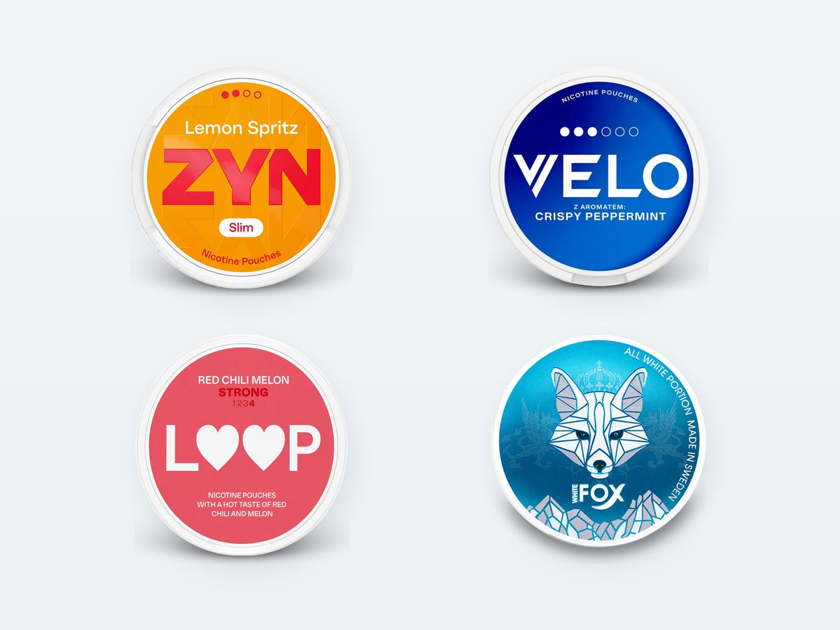 Nikotínové vrecúška: ZYN, VELO, Loop, White Fox
