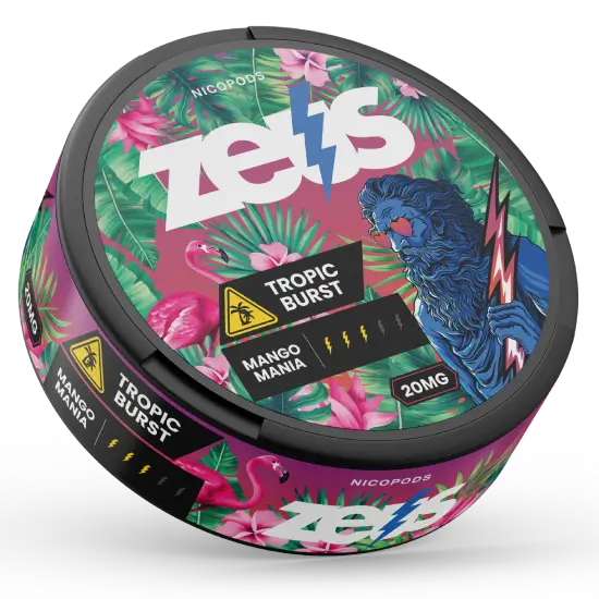 Zeus Tropic Burst Strong – dóza nikotínových vrecúšok, obrázok 2