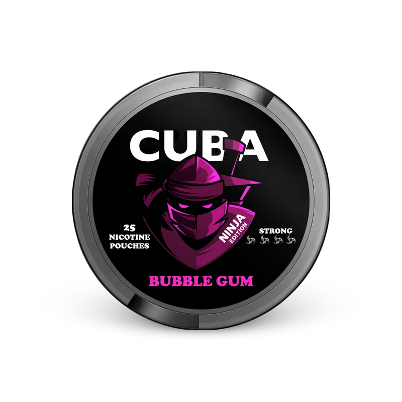 CUBA Ninja Bubble Gum Slim Strong – dóza nikotínových vrecúšok