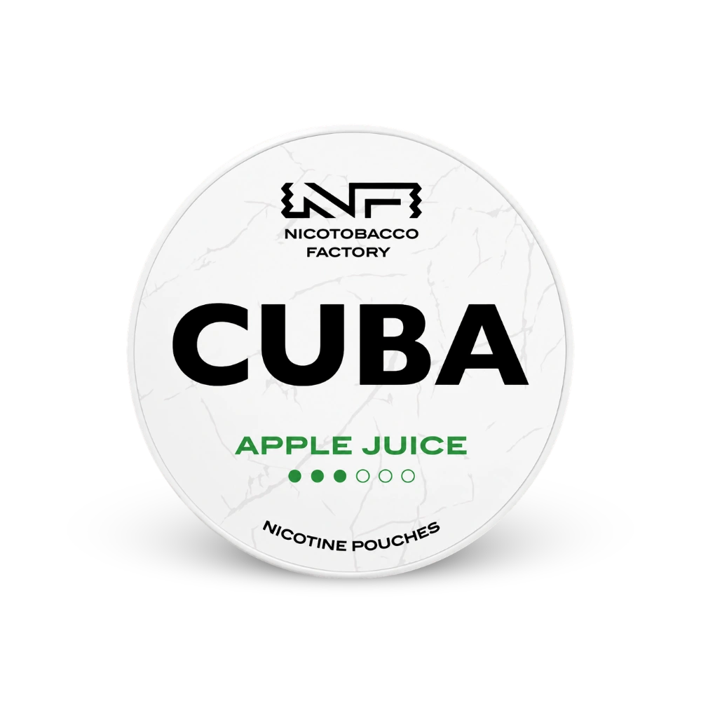 CUBA White Apple Juice – dóza nikotínových vrecúšok