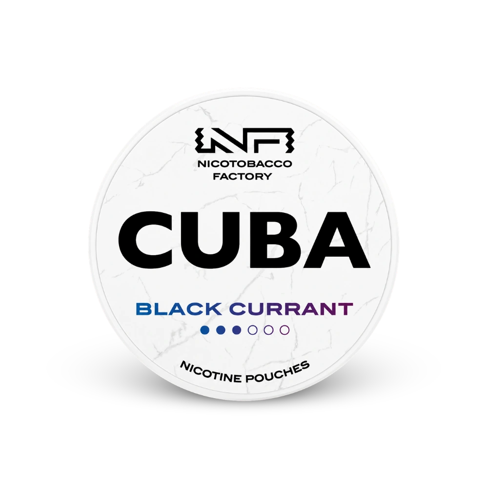 CUBA White Black Currant – dóza nikotínových vrecúšok