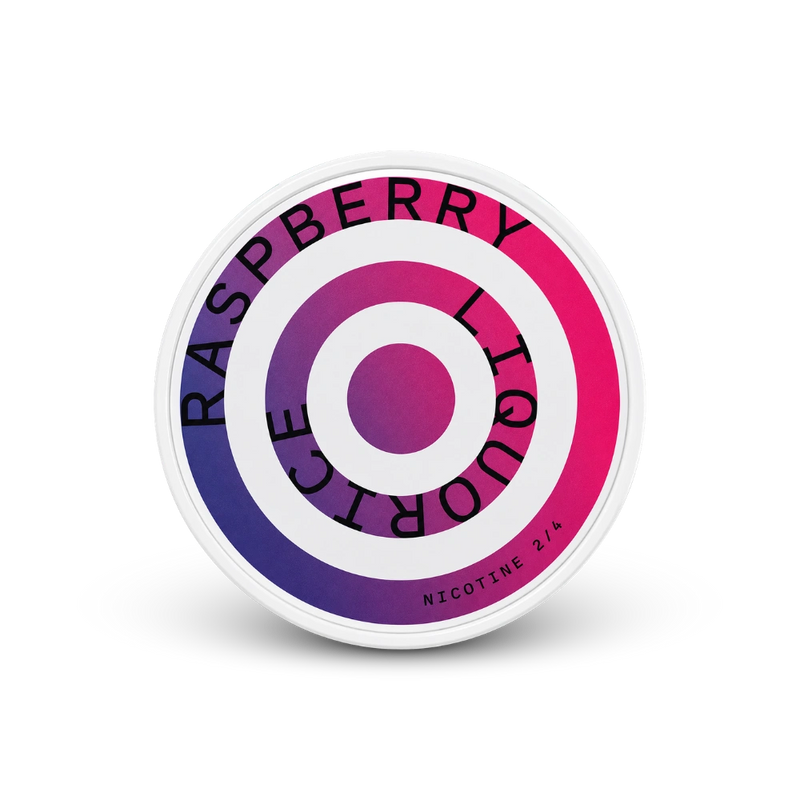HELWIT Raspberry Liquorice Slim – dóza nikotínových vrecúšok