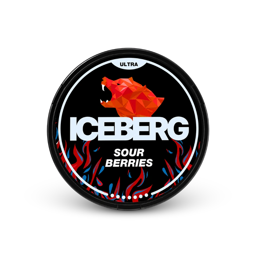 ICEBERG Sour Berries Ultra 70mg – dóza nikotínových vrecúšok