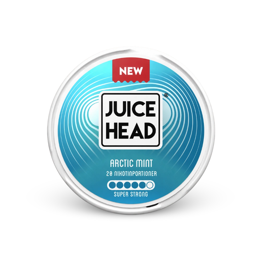 Juice Head Arctic Mint Super Strong – dóza nikotínových vrecúšok