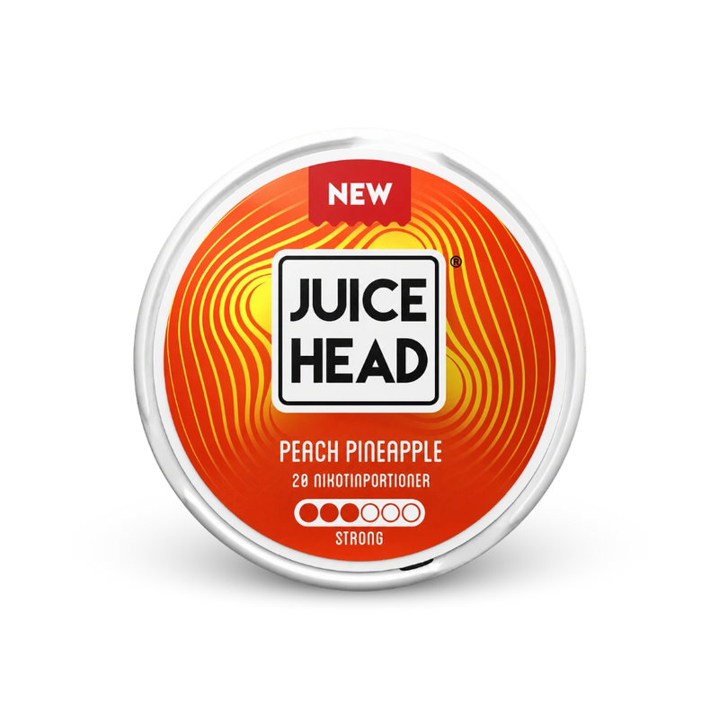 Juice Head Peach Pineapple Strong – dóza nikotínových vrecúšok