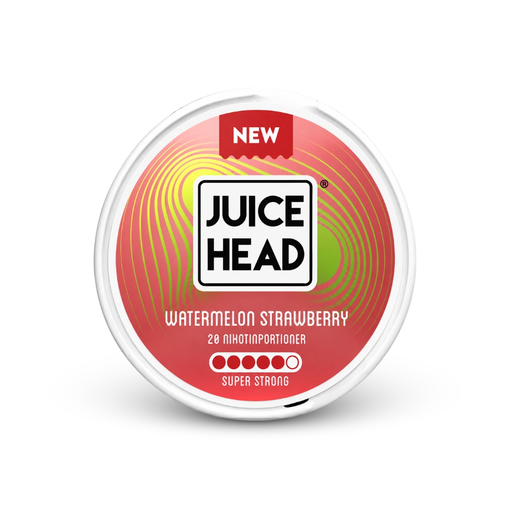 Juice Head Watermelon Strawberry Super Strong – dóza nikotínových vrecúšok