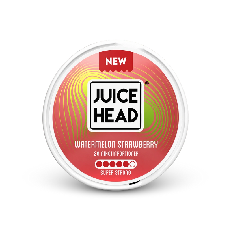 Juice Head Watermelon Strawberry Super Strong – dóza nikotínových vrecúšok
