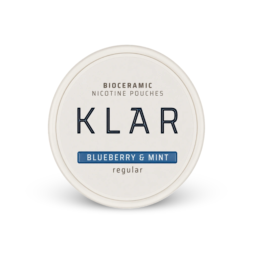 KLAR Blueberry Mint Regular Mini – dóza nikotínových vrecúšok