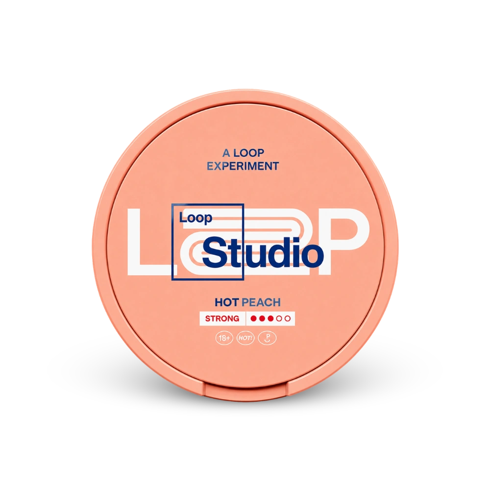 Loop Hot Peach Strong – dóza nikotínových vrecúšok