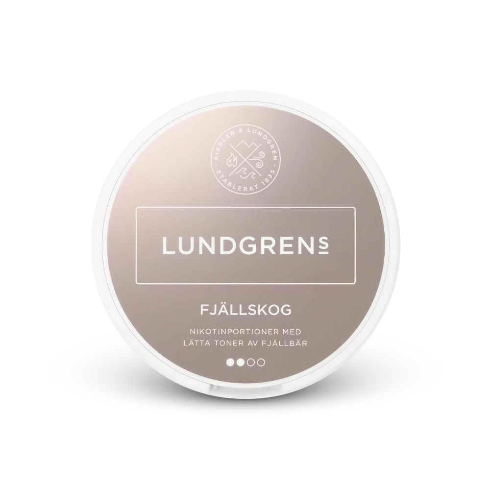 Lundgrens Fjällskog – dóza nikotínových vrecúšok