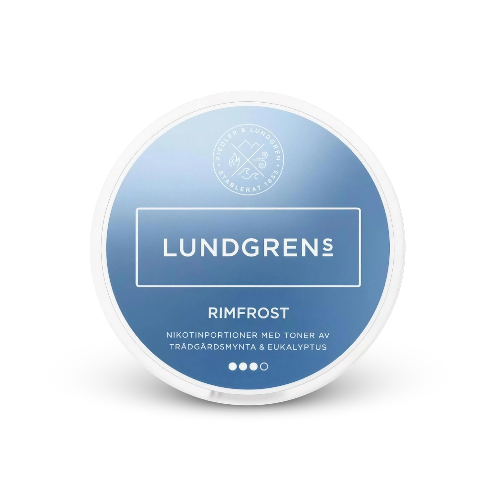Lundgrens Rimfrost – dóza nikotínových vrecúšok
