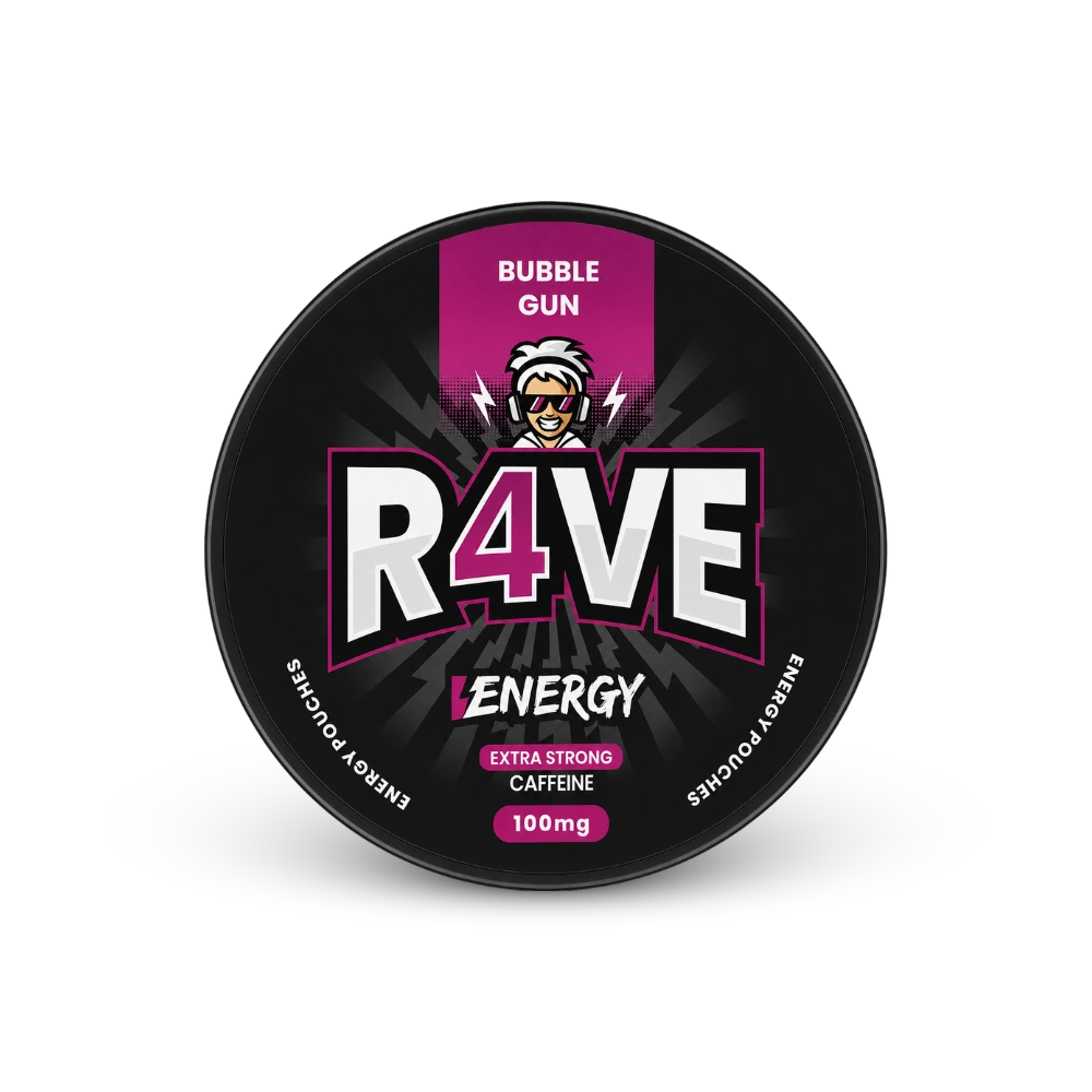 RAVE Energy Bubble Gun 100mg – dóza nikotínových vrecúšok
