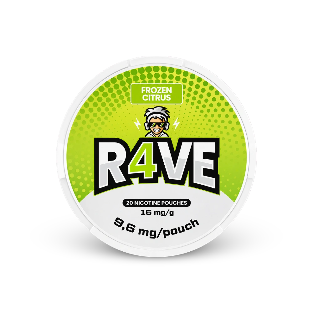 RAVE Frozen Citrus 16mg – dóza nikotínových vrecúšok
