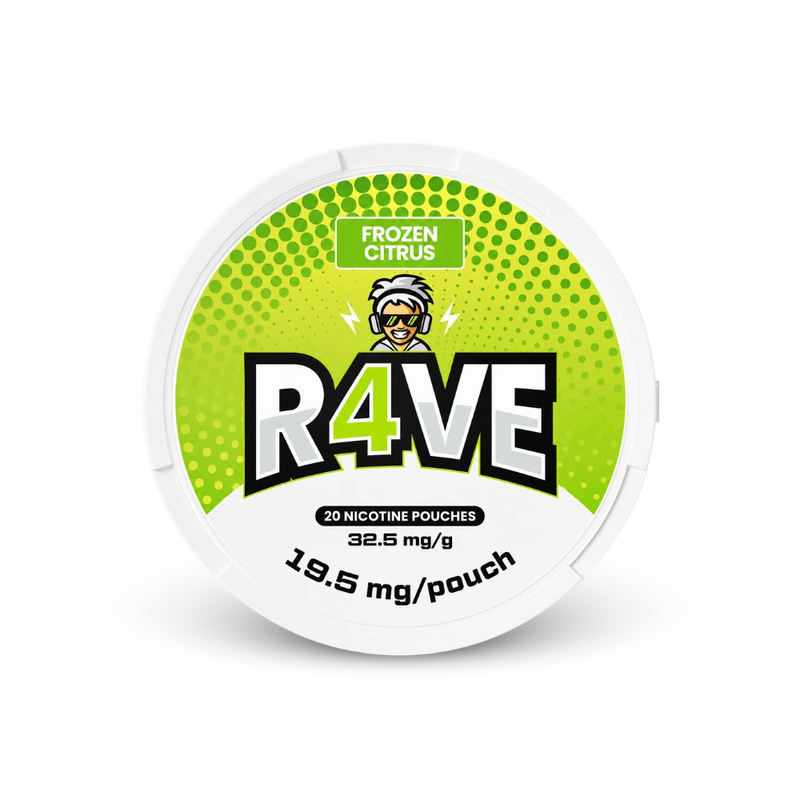 RAVE Frozen Citrus 32.5mg – dóza nikotínových vrecúšok