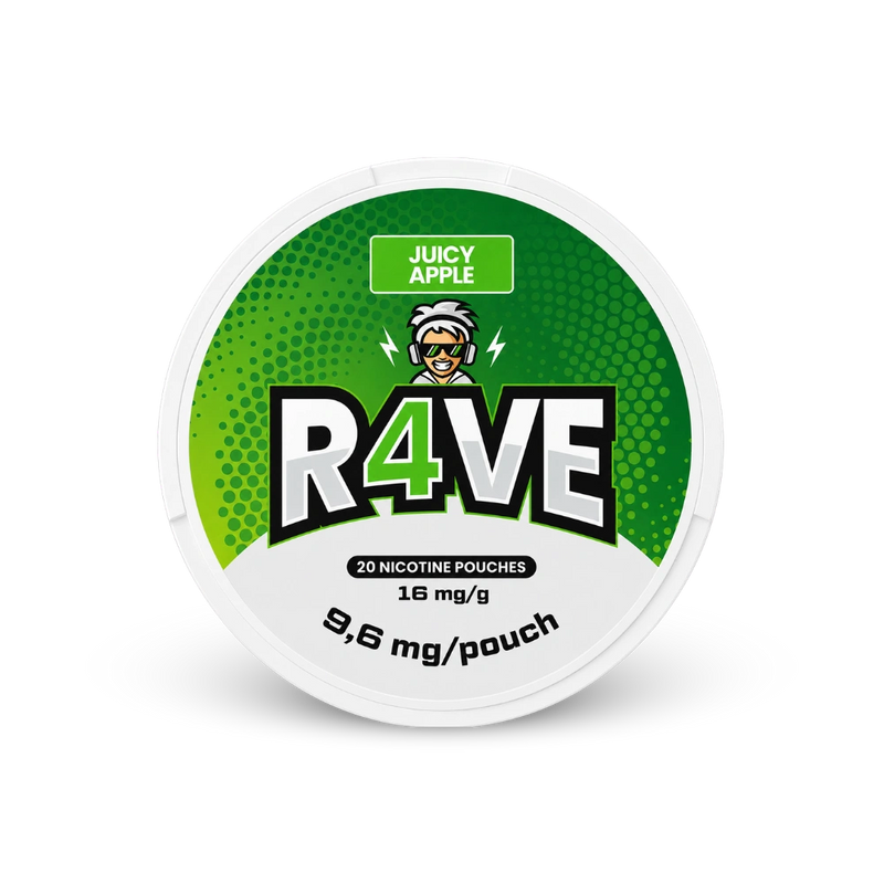 RAVE Juicy Apple 32.5mg – dóza nikotínových vrecúšok