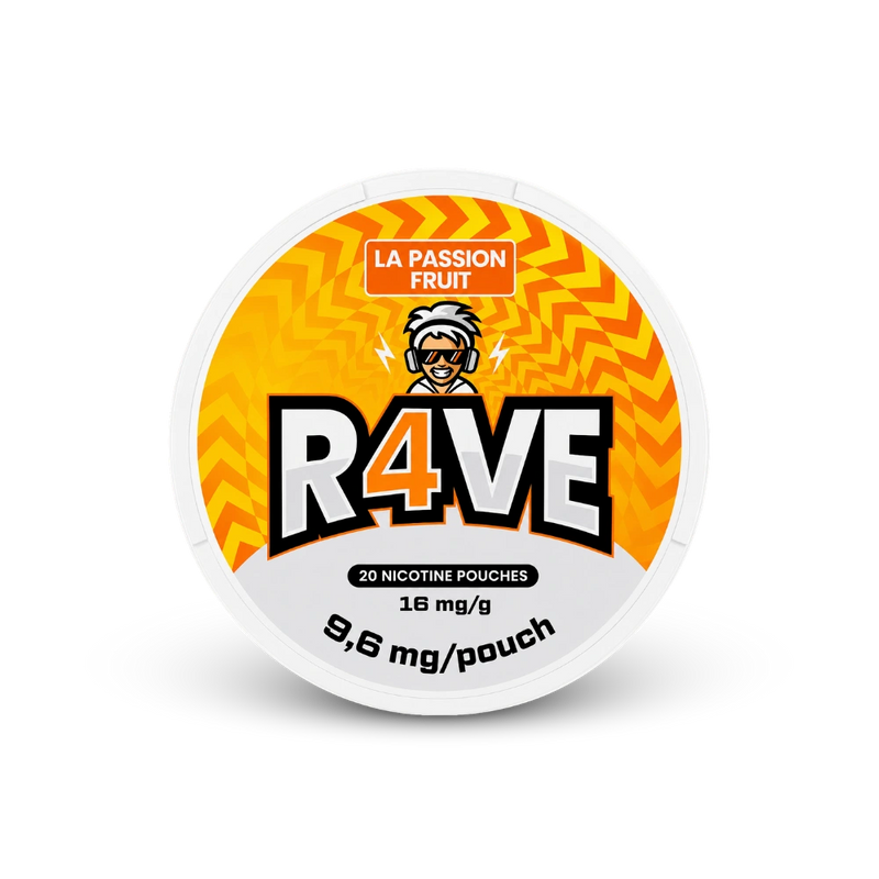 RAVE La Passion Fruit 16mg – dóza nikotínových vrecúšok