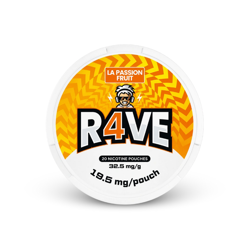 RAVE La Passion Fruit 32.5mg – dóza nikotínových vrecúšok