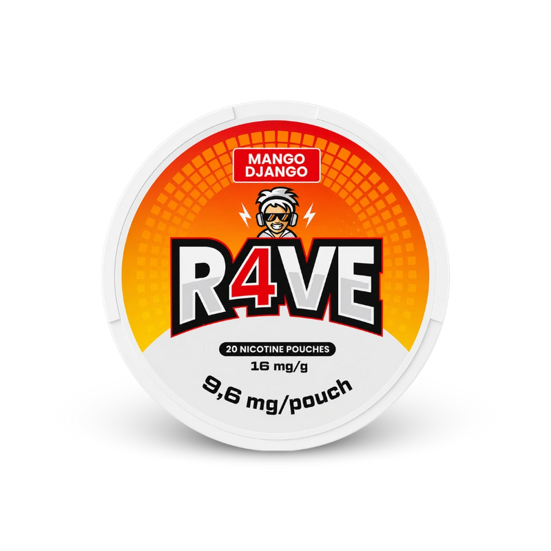 RAVE Mango Django 16MG – dóza nikotínových vrecúšok