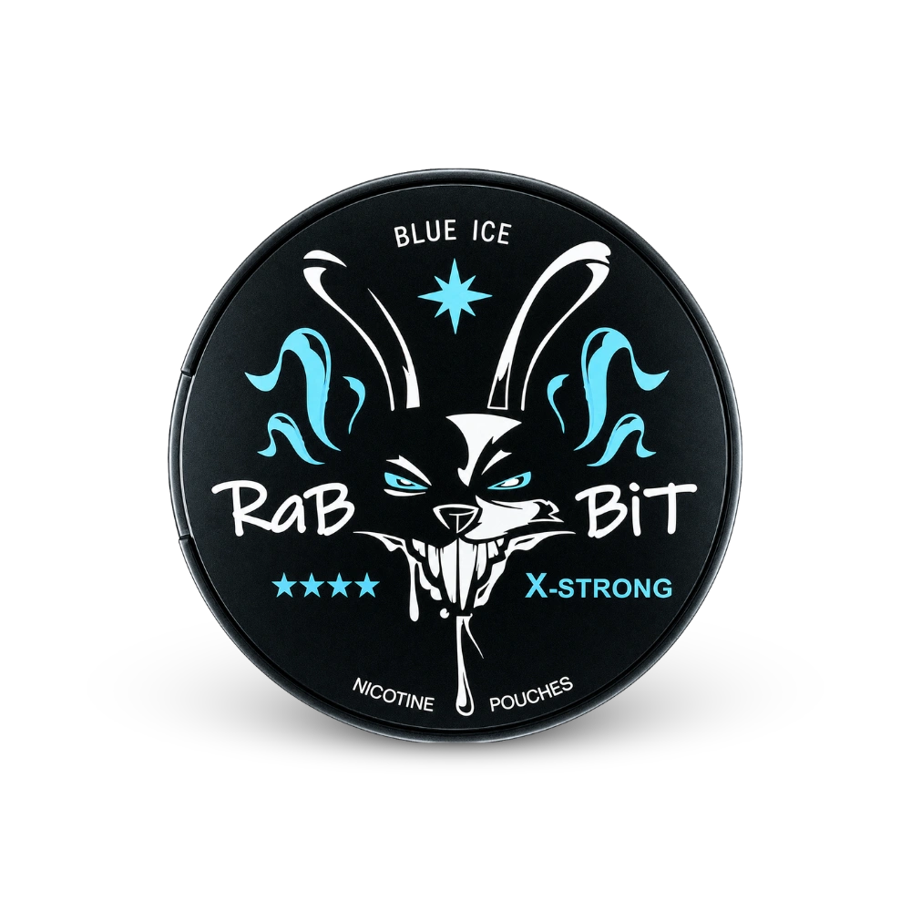RaBBiT Blue Ice X-Strong – dóza nikotínových vrecúšok