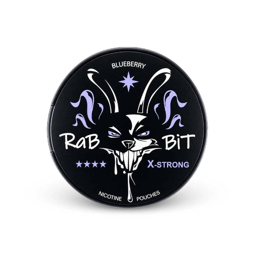 RaBBiT Blueberry X-Strong – dóza nikotínových vrecúšok
