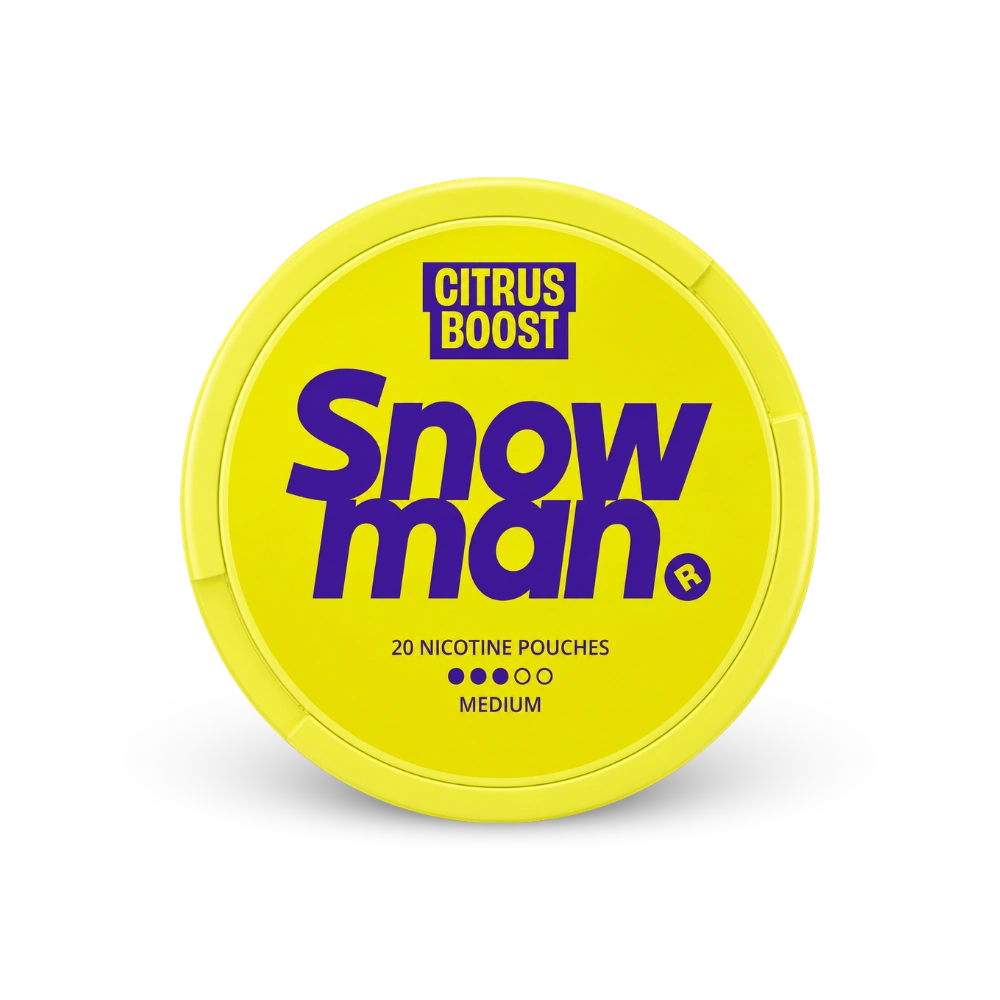 Snowman Citrus Boost 9mg – dóza nikotínových vrecúšok