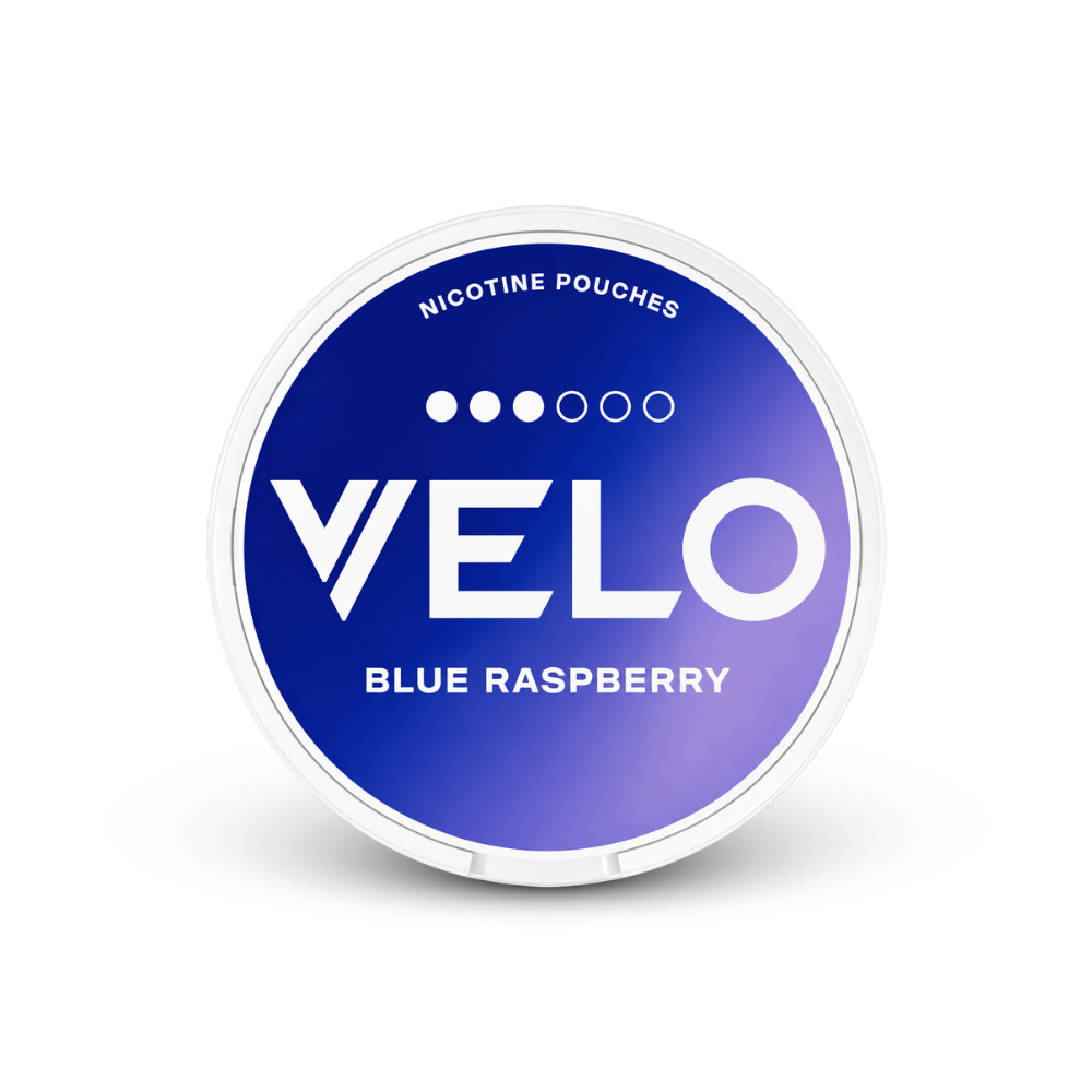 VELO Blue Raspberry – dóza nikotínových vrecúšok