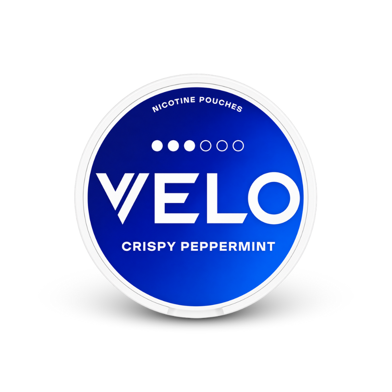 VELO Crispy Peppermint Mini – dóza nikotínových vrecúšok