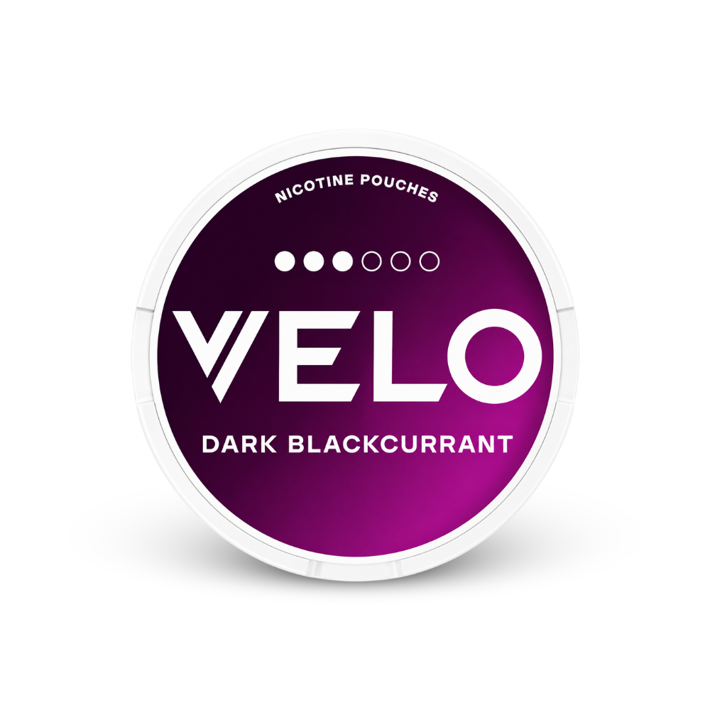 VELO Dark Blackcurrant – dóza nikotínových vrecúšok