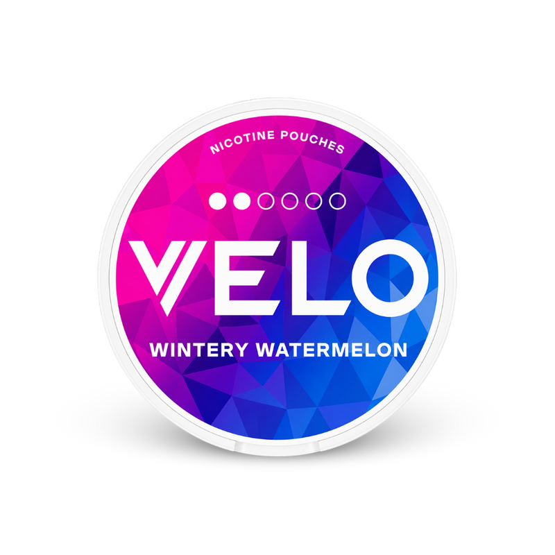 VELO Wintery Watermelon Mini – dóza nikotínových vrecúšok