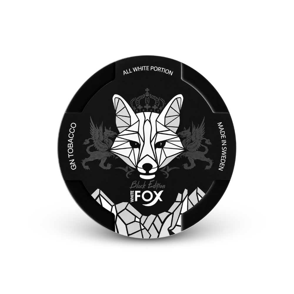 White Fox Black Edition – dóza nikotínových vrecúšok