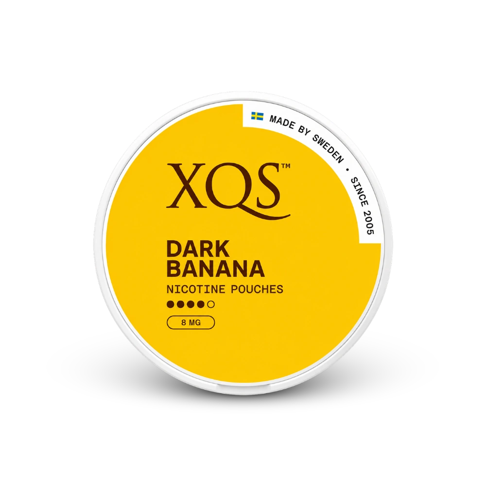 XQS Dark Banana Slim Strong – dóza nikotínových vrecúšok
