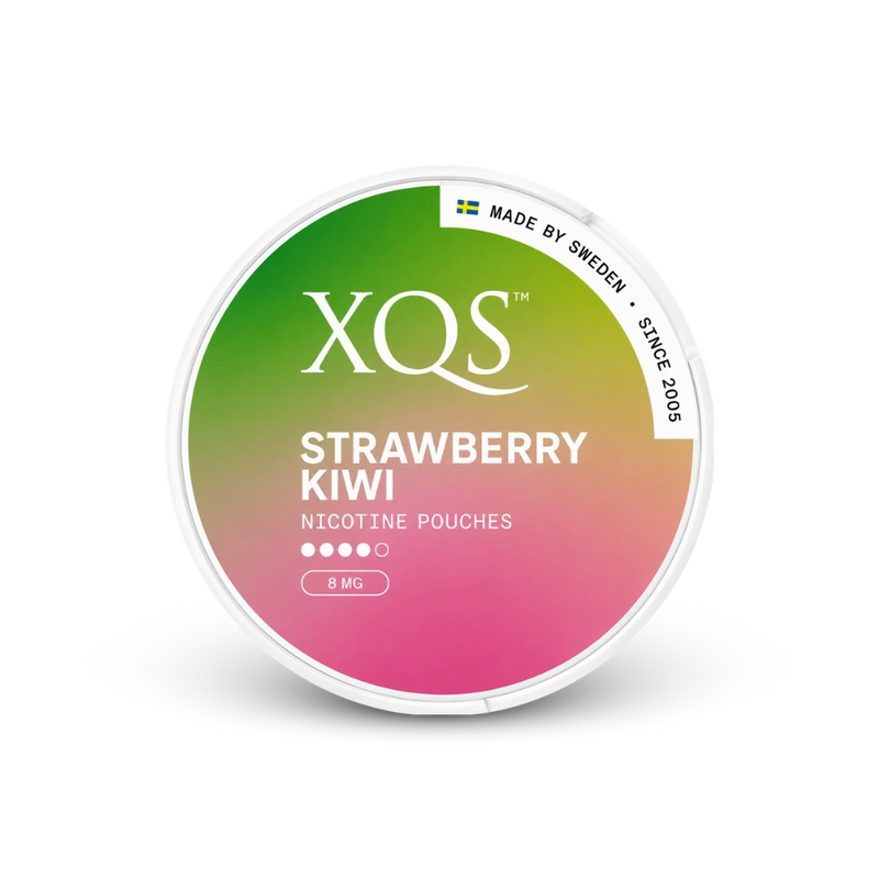 XQS Strawberry Kiwi Strong – dóza nikotínových vrecúšok