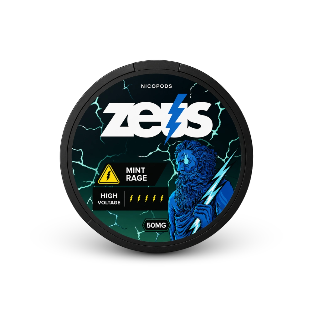Zeus Mint Rage Extra Strong – nikotínové vrecúška bez tabaku
