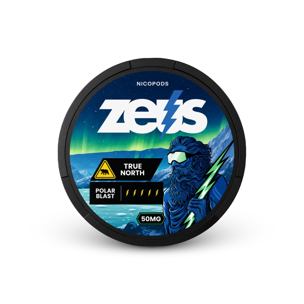 Zeus True North Extra Strong – nikotínové vrecúška bez tabaku
