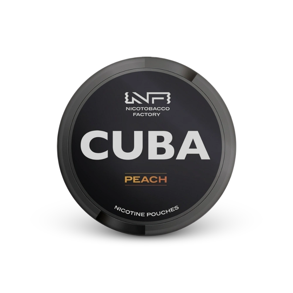 Cuba Black Peach – dóza nikotínových vrecúšok