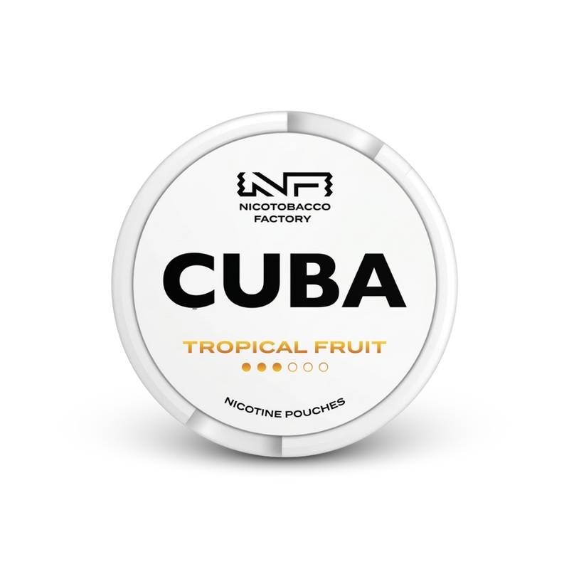 Cuba White Tropical Fruit – dóza nikotínových vrecúšok