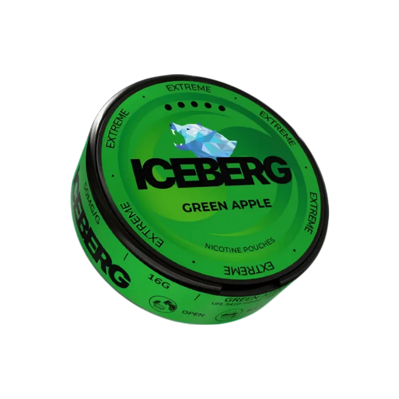 ICEBERG Green Apple 50mg – dóza nikotínových vrecúšok
