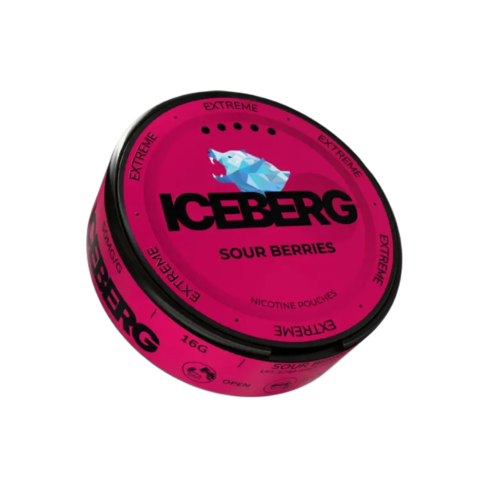 ICEBERG Sour Berries 50mg – dóza nikotínových vrecúšok