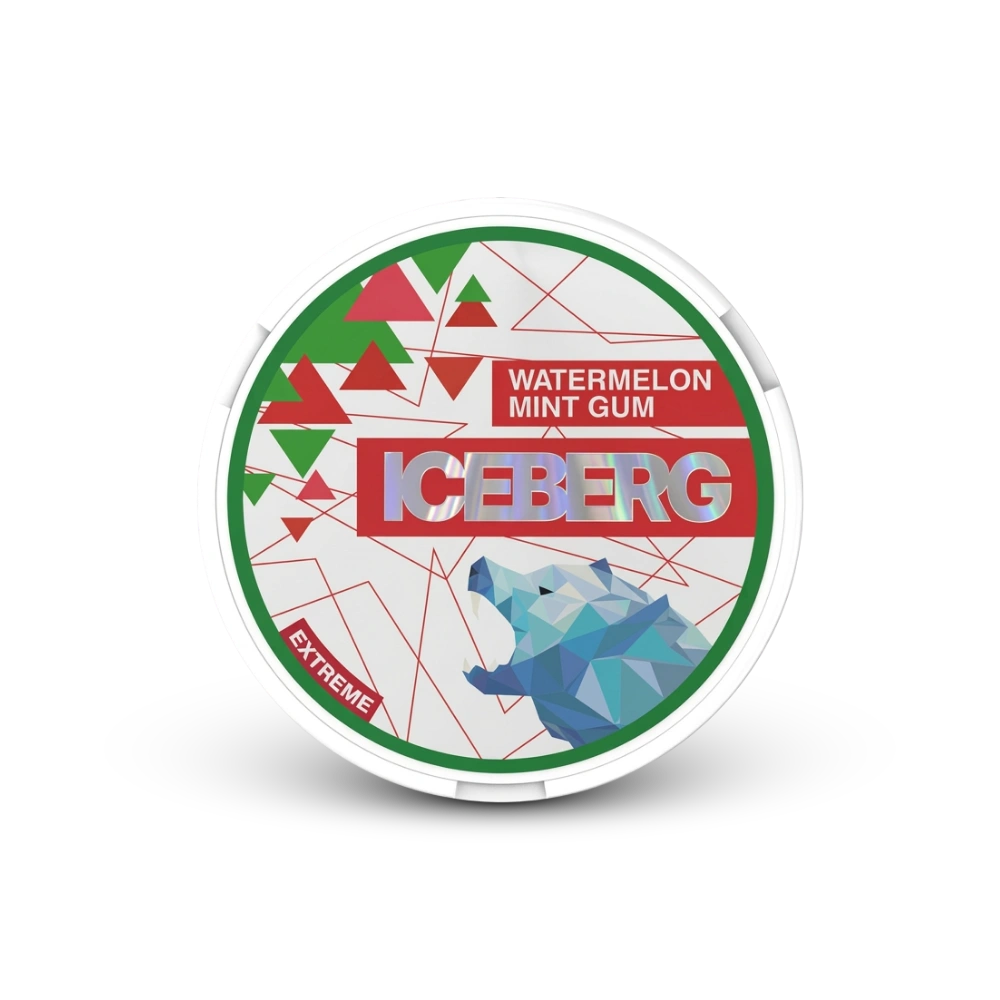 Iceberg Watermelon Mint Gum – dóza nikotínových vrecúšok