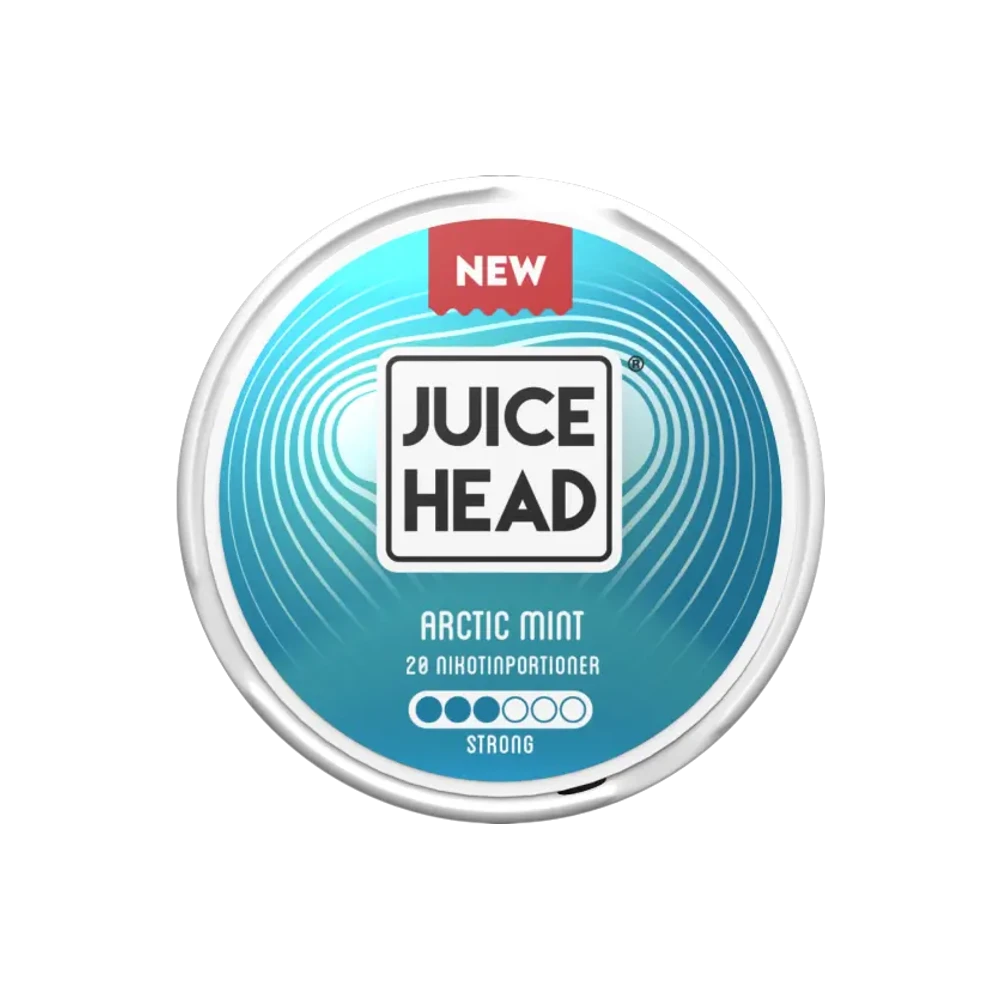 Juice Head Arctic Mint Strong – dóza nikotínových vrecúšok