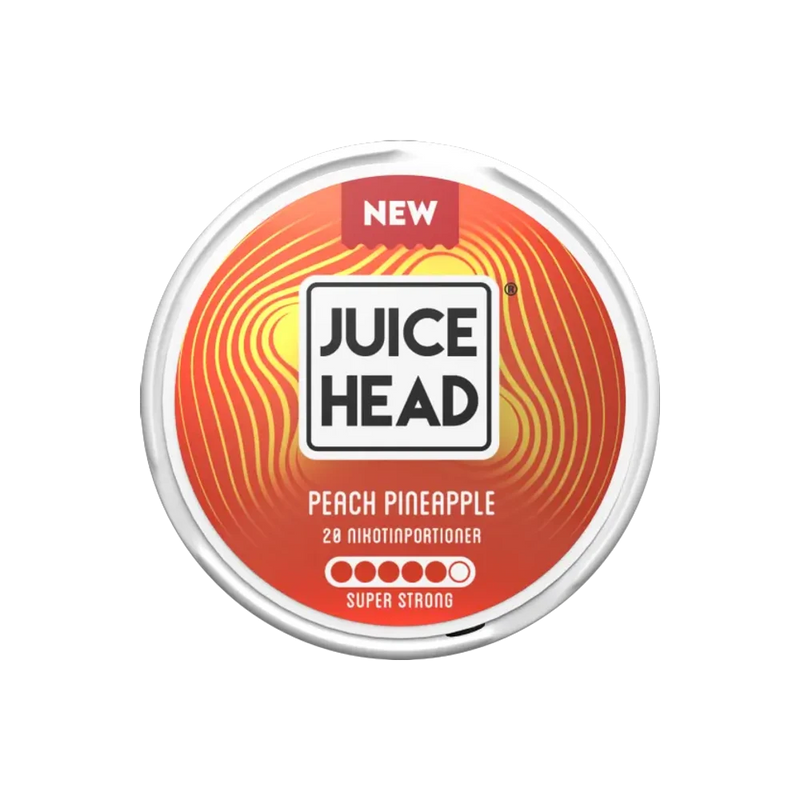 Juice Head Peach Pineapple Super Strong (SE) – dóza nikotínových vrecúšok