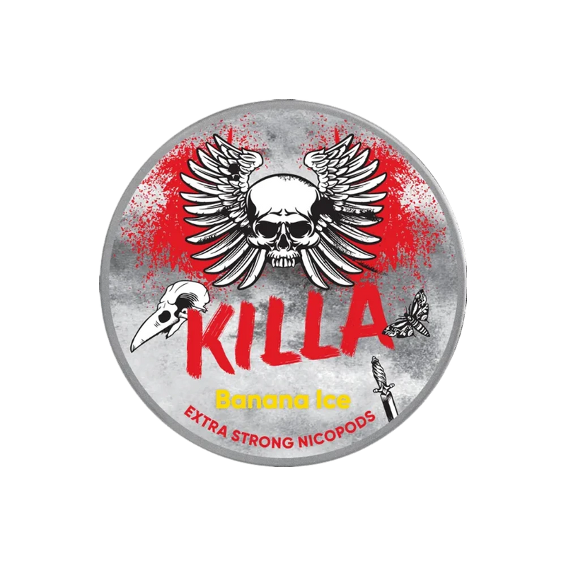 KILLA Banana Ice Slim Extra Strong – dóza nikotínových vrecúšok