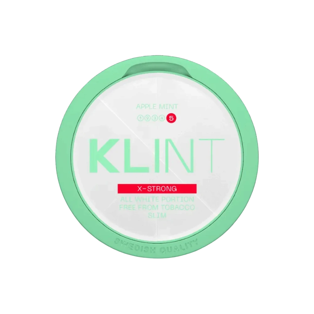 KLINT Apple Mint X-Strong – dóza nikotínových vrecúšok