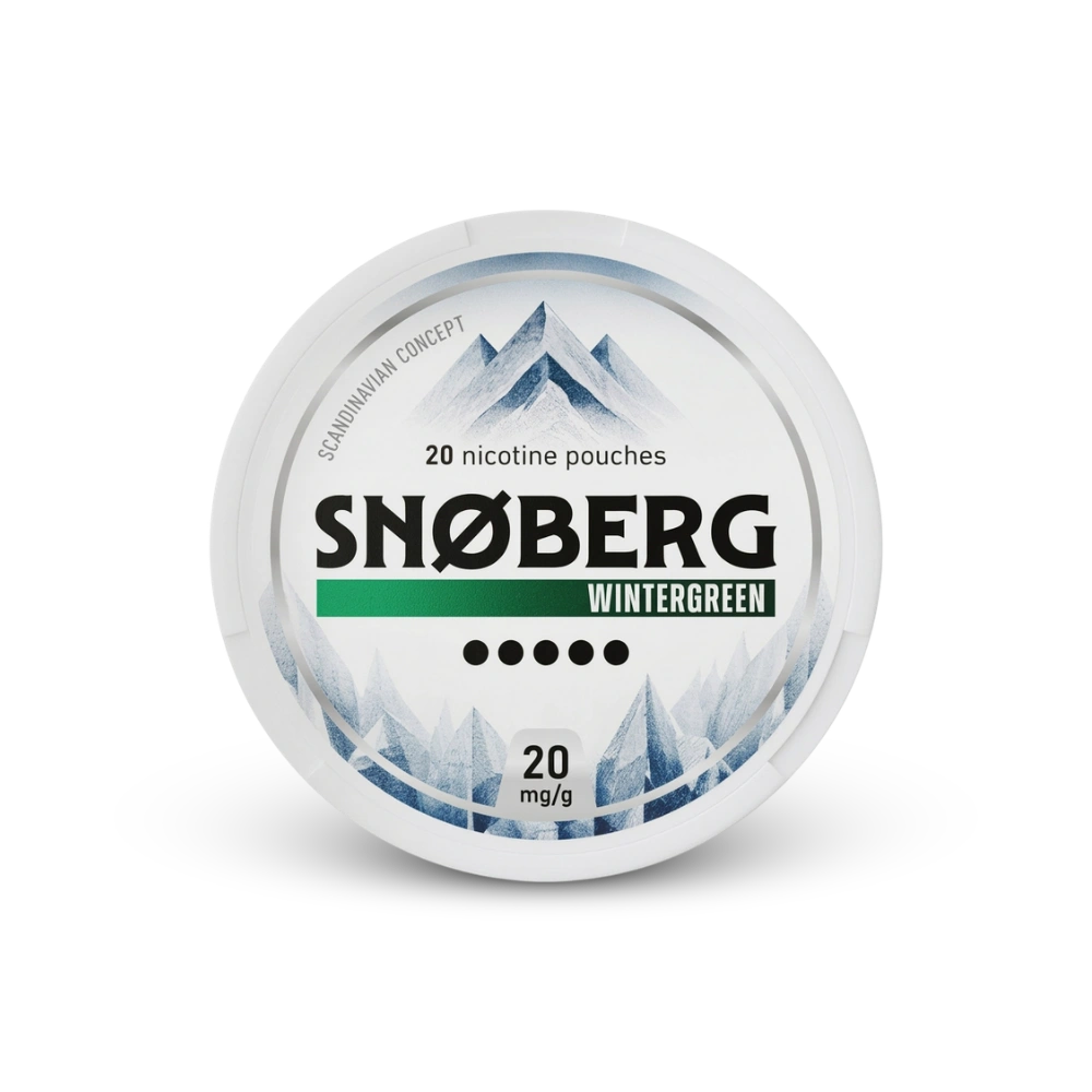 SNOBERG WinterGreen 13mg – dóza nikotínových vrecúšok