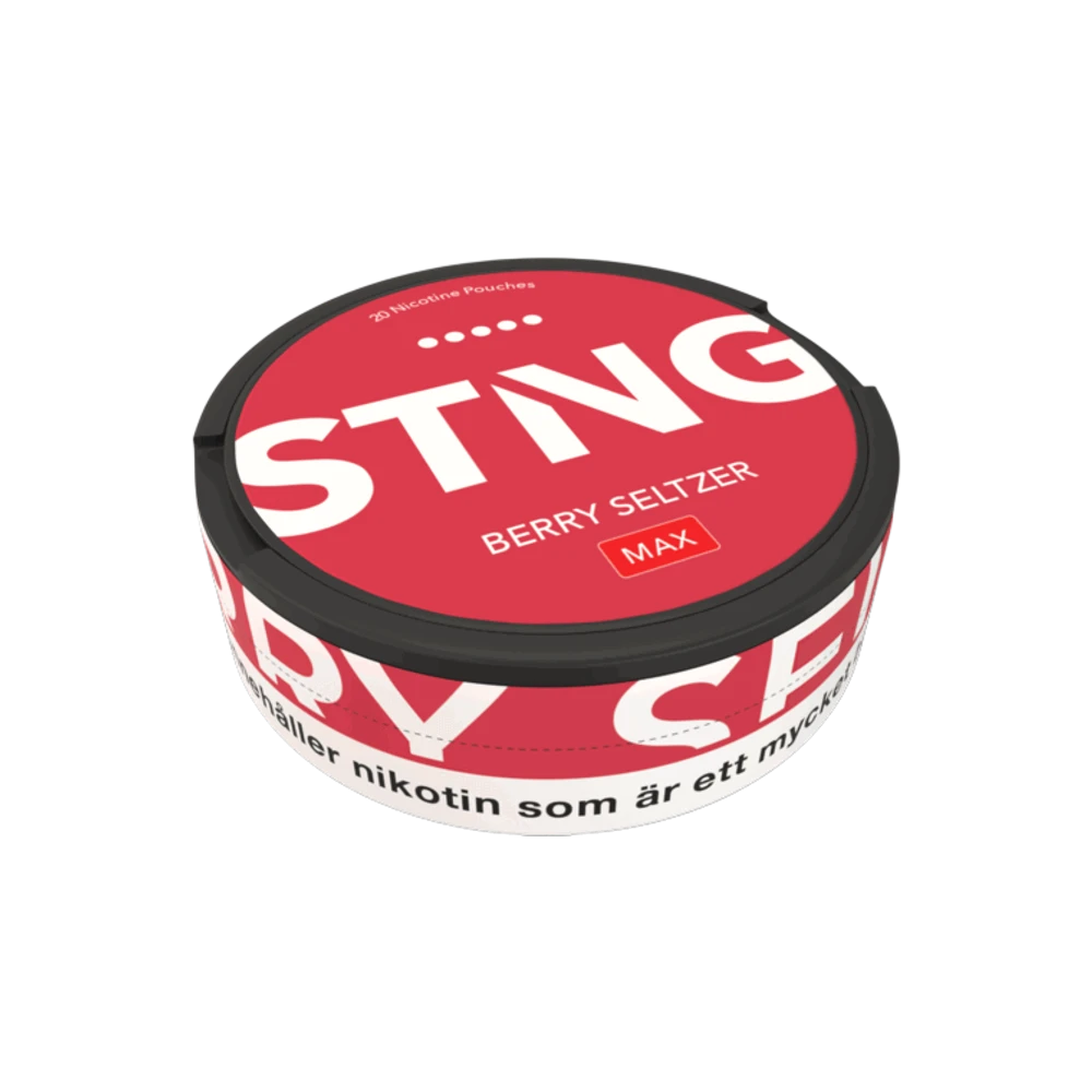 STNG Berry Seltzer MAX (EN) – dóza nikotínových vrecúšok