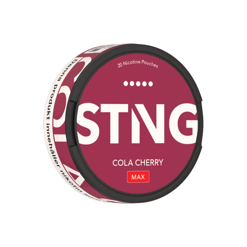 STNG Cola Cherry MAX (EN) – dóza nikotínových vrecúšok