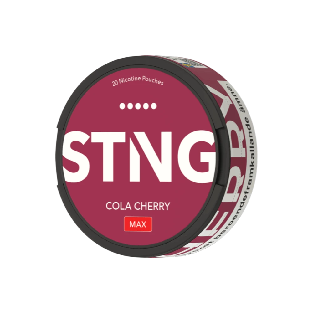 STNG Cola Cherry MAX (EN) – dóza nikotínových vrecúšok