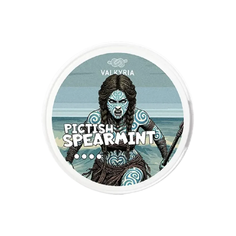 Valkyria Pictish Spearmint Strong – dóza nikotínových vrecúšok